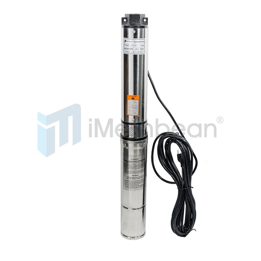 [PU05541C] 3/4 HP 3 inch Deep Well Submersible Pump 110V 13GPM 247ft Head 33FT Cord Stainless Steel