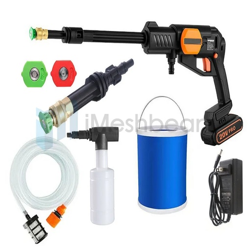 [PQ08179] Cordless Pressure Washer Portable Power Cleaner 320 psi /2.0A Battery & Charger