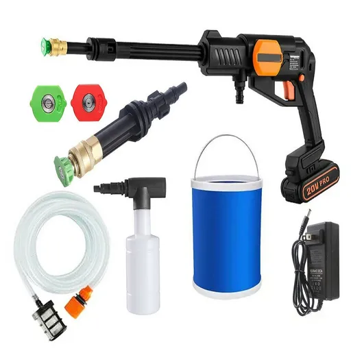[PQ08179] Cordless Pressure Washer Portable Power Cleaner 320 psi /2.0A Battery & Charger