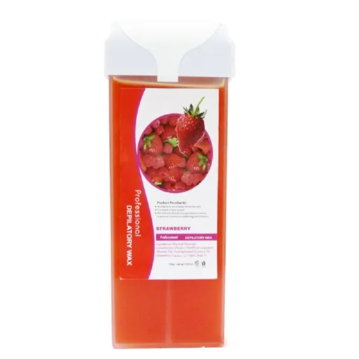 [WH07922*2] 200g Strawberry Roll On Wax-Wax Heater Roller Depilatory Roll on Wax Warmer