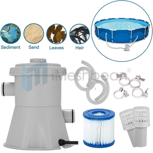 [PA08528] 300 GPH Cartridge Filter Pump For Above Ground Swimming Pool Water Cleaning System