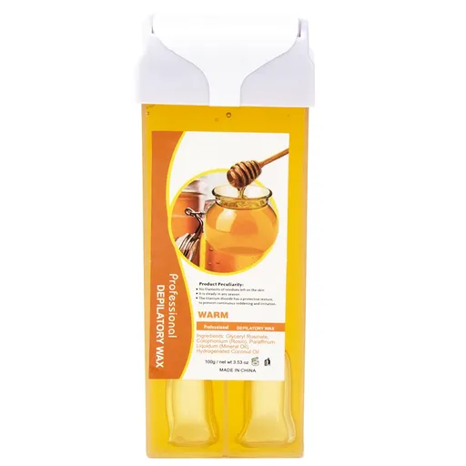 [WH07255*2] 2 Pcs Honey Roll On Wax-Wax Heater Roller Depilatory Roll on Wax Warmer Cartridge