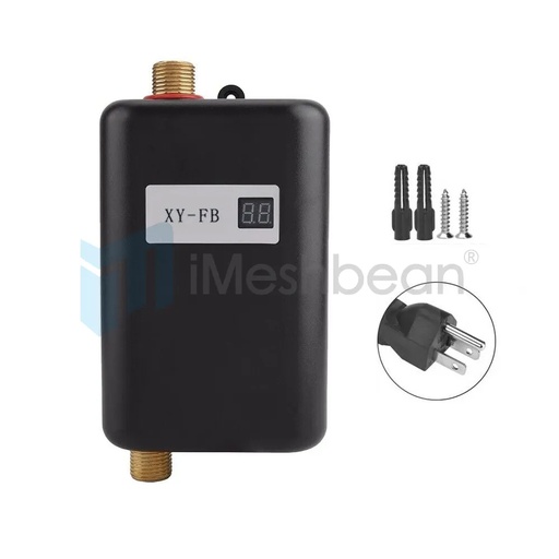 [KY09900] 3000W Digital Tankless Electric Instant Water Heater Shower Kitchen Wholehouse, Black