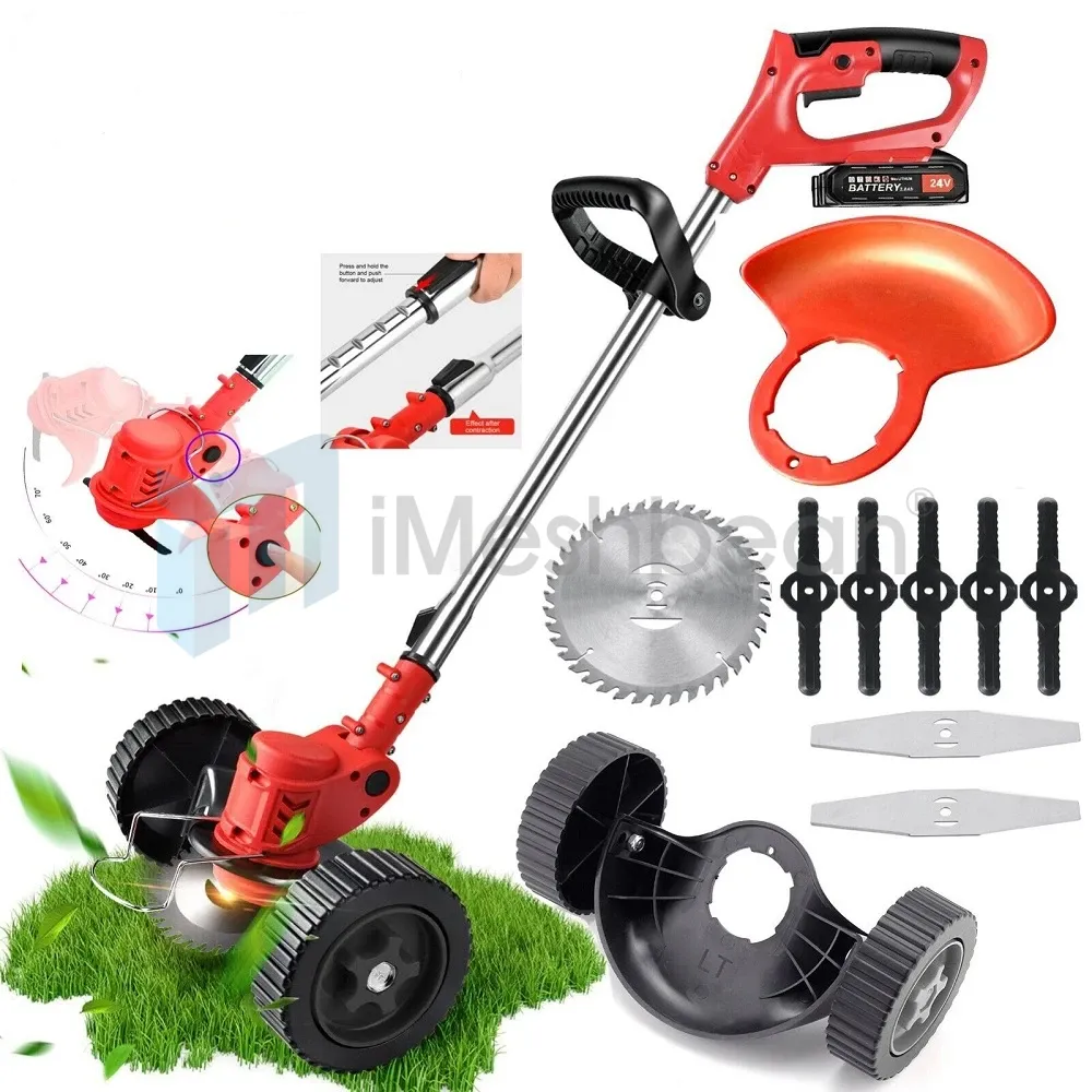 Electric Weed Lawn Edger Eater Cordless Grass String Trimmer Cutter ...