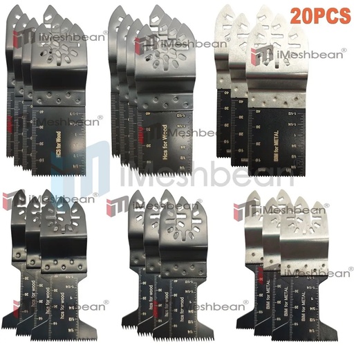 [GJ08216] 20PCS Multi Tool Oscillating Saw Blades For Dewalt Fein Multimaster Makita Bosch