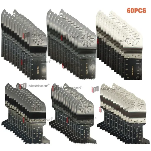 [GJ08214] 60PCS Metal Wood Universal Oscillating Multitool Quick Release Saw Blades Kit