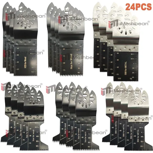 [GJ08213] 24PCS Dewalt Multi Tool Oscillating Saw Blades For Fein Multimaster Makita Bosch