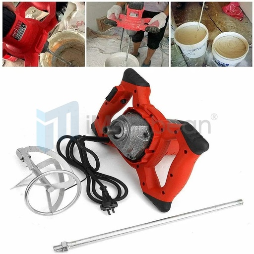 [GJ08095] Industrial 2100W Electric Concrete Cement Mixer Thinset Grout Mud Mixing Mortar