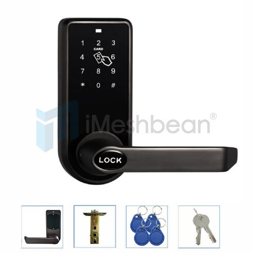 [DL08751] Digital Electronic Code Keyless Keypad Security Entry Door Lock 5 RFID Card Tag