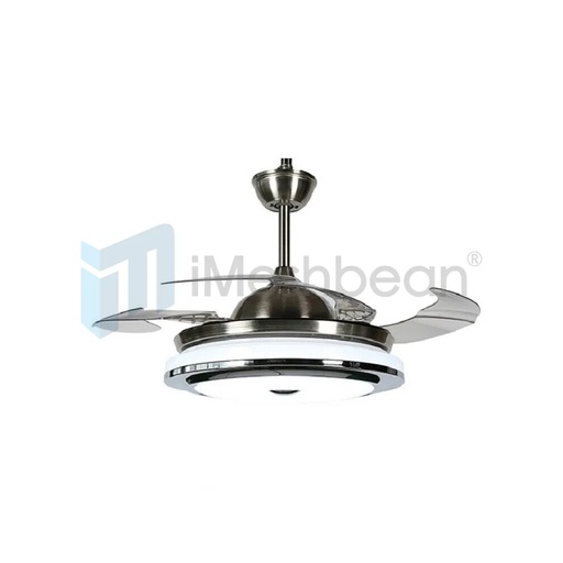[FW08527] 42" 6 Gear LED Chandelier Invisible Dimmable Ceiling Fan Light Ceiling Lamp