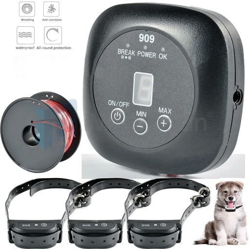 [DT09111] Underground Electric Dog Fence Pet Containment System Rechargeable 3 Dogs System