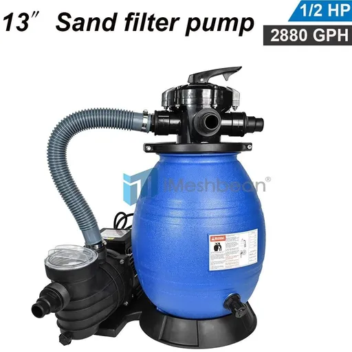 [VZ09924] 2880GPH 13" Sand Filter Above Ground 1/2HP Swimming Pool Pump intex compatible
