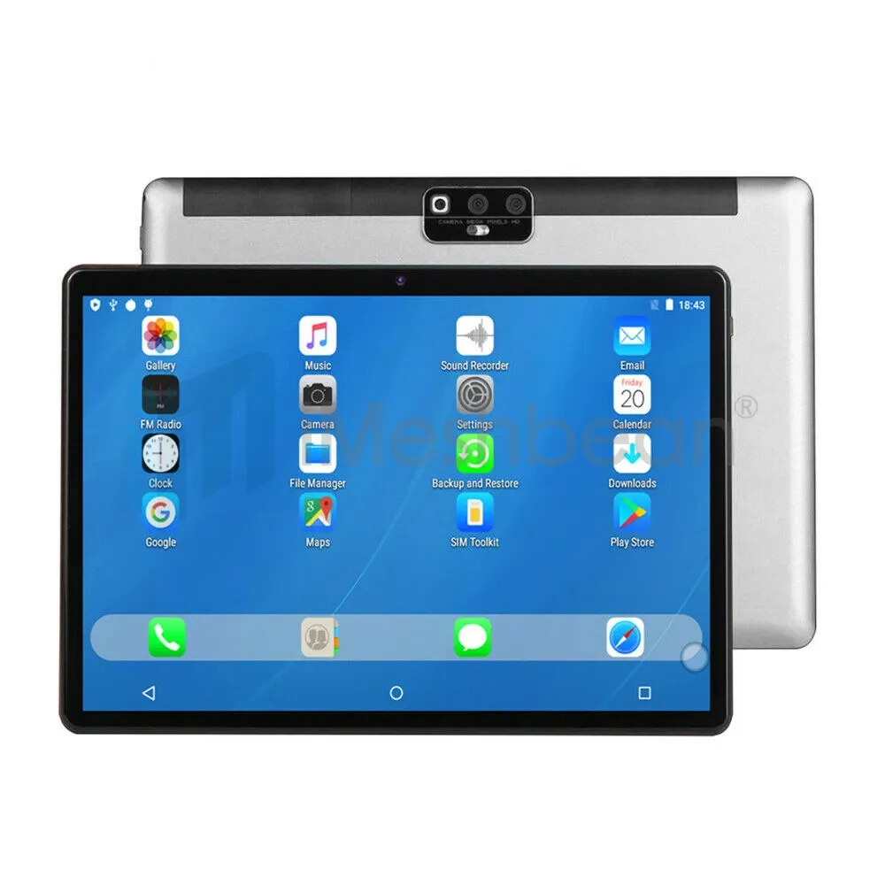 Gray 10 Inch 4G Phone Call Android 10 Tablets Ten Core 1920x1200 IPS ...