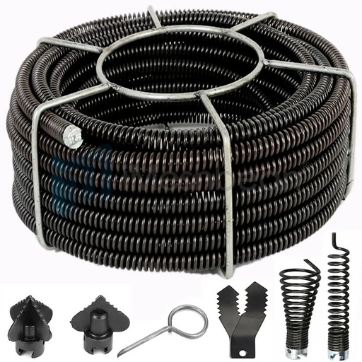 [AH08924] 7/8" Cable fits RIDGID K60 C10 45' Sectional Pipe Drain Cleaning Cable & Carrier