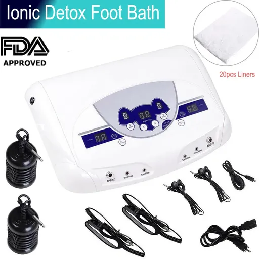 [191-IF001A] Dual-user Ionic Detox Machine Foot Bath Spa Tool LCD w/ MP3 Music Cleanse Salon