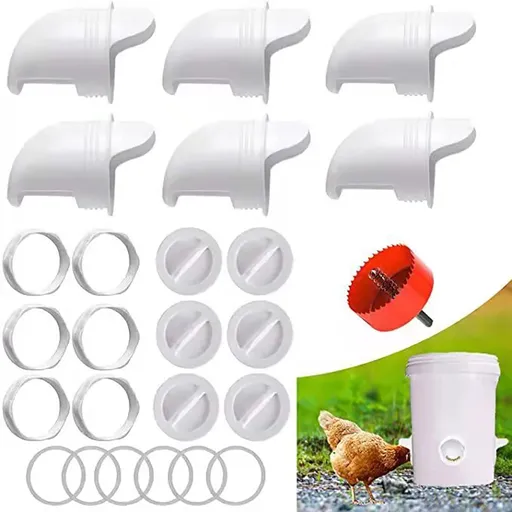 [AG20013] DIY Chicken Feeder Kit Leakproof Poultry Food Feeding Container Tool