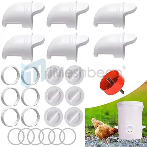 [AG20013] DIY Chicken Feeder Kit Leakproof Poultry Food Feeding Container Tool