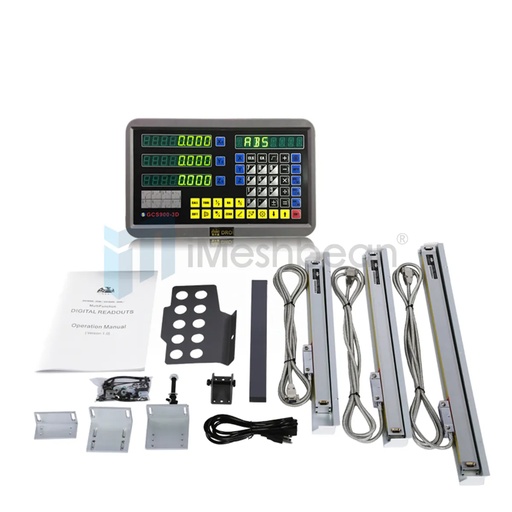 [324-RZ004*2-002-003] 3 Axis Digital Readout with 3pcs Precision Linear Scale Travel for Milling Lathe Machine