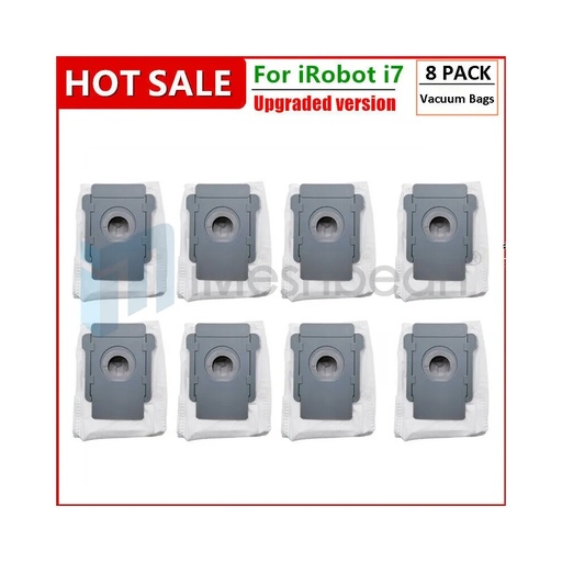 [AX09353] 8 Pack Vacuum Bags For iRobot Replacement Parts - Roomba e and i Series