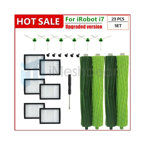 [AX09356] 23pcs Brush & Filters & Parts For iRobot Replacement Parts - Roomba e and i Series