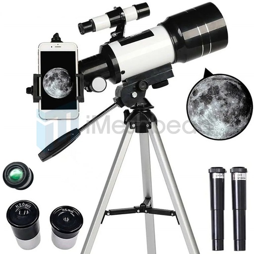 [ZT08430] 300mm Astronomical Telescope 150X with Phone Adapter Barlow Lens for Kids Christmas Gift