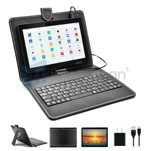 [QZ07327] 128G 10 Inch Android 10 Ten Core HD Tablet Computer PC Wifi Bundle Keyboard
