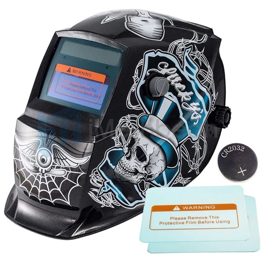 [105-1004] Solar Auto Darkening Welding Helmet Arc Tig Mig Mask Grinding Hood