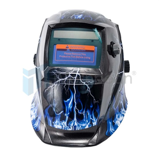 [105-1006] Lighting Style Solar Powered Auto Darkening Welding Helmet with 4/9-13 Shade range