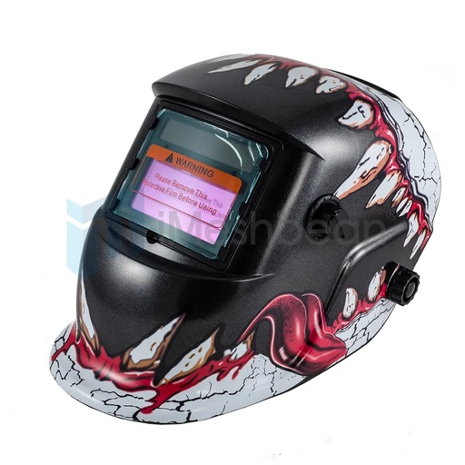[105-1034] Urban Skull Solar Powered Welding Helmet with 4/9-13 Shade Range