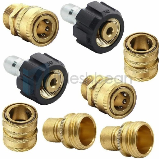[GS07970] Brass High Pressure Washer Swivel Joint Connector Hose Fitting M22 14mm Thread