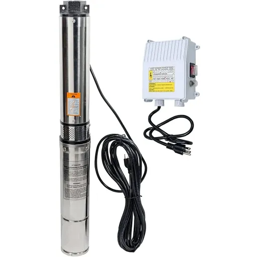 [PU22285] 1/2 HP 4 inch Deep Well Submersible Pump 110V 25GPM 150FT Head 33FT Cord With Control Box