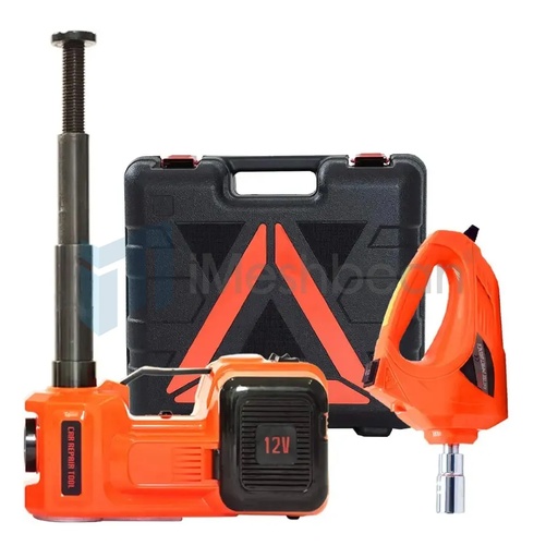 [TZ09825] Multifunction Electric Car Jack Kit 12V 5Ton with Electric Impact Wrench Inflator Pump and Flashlight