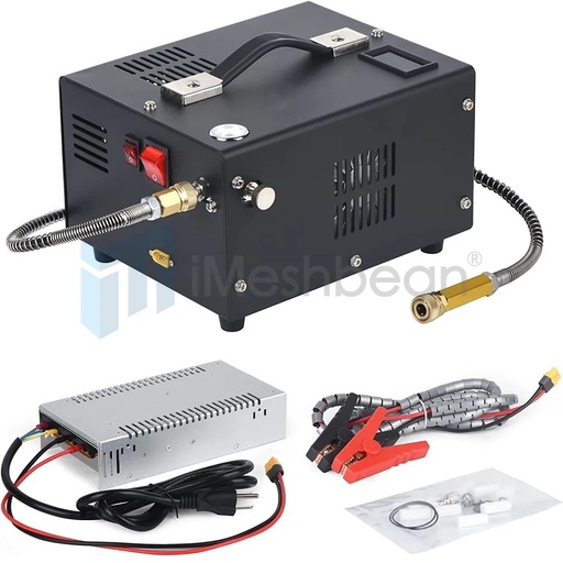 [AZ20131] PCP Air Compressor 12V/110V/220V Manual-Stop High Pressure PUMP 30Mpa/4500Psi