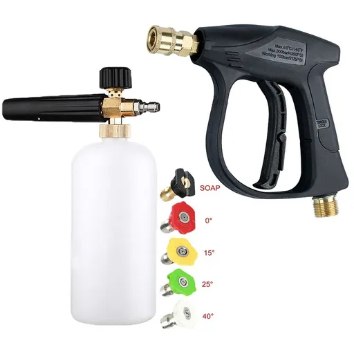 [PQ09882] Snow Foam Lance Cannon Soap Bottle Sprayer for Pressure Washer Gun Car Wash 1/4"