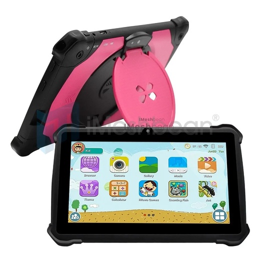 [QZ20879] 7 Inch AR Tablet PC For Kids Quad-Core Dual Cameras Android 9 WiFi Bundle Case 64GB