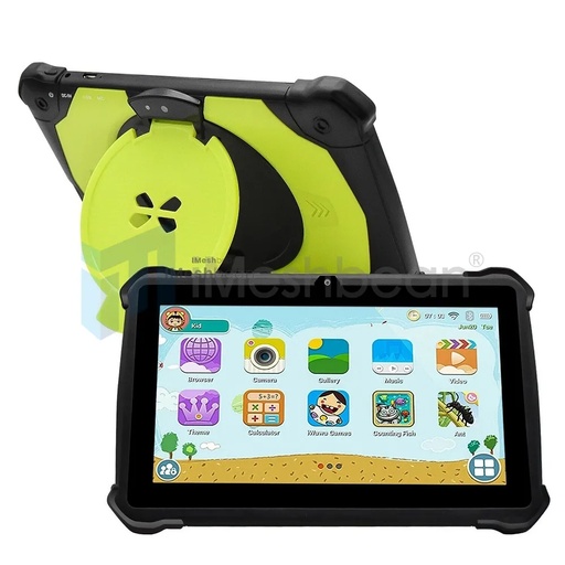 [QZ20881] 7" AR Tablet PC For Kids Quad-Core Dual Cameras Android 9 WiFi Bundle Case 64GB