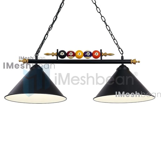 [FW20698] 43" Hanging Pool Table Lights Fixture Billiard Pendant Lamp w/5 Billiard Balls