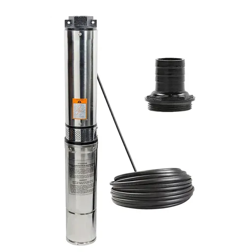 [PU21379A] 2 HP 4 inch Deep Well Submersible Pump 230V 37GPM 427ft Head Stainless Steel