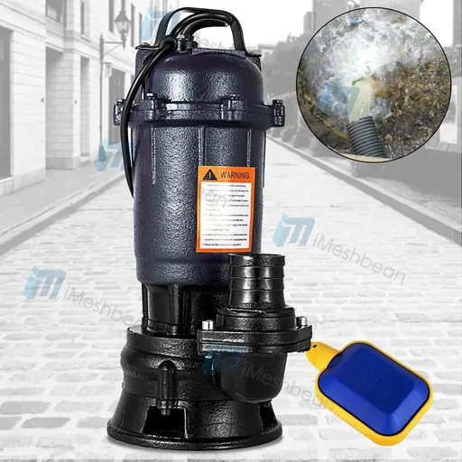 [PU21689] 2HP Submersible Sump Pump 1500W Cast Iron Sewage Pump 6498GPH w/26ft Cord 110V