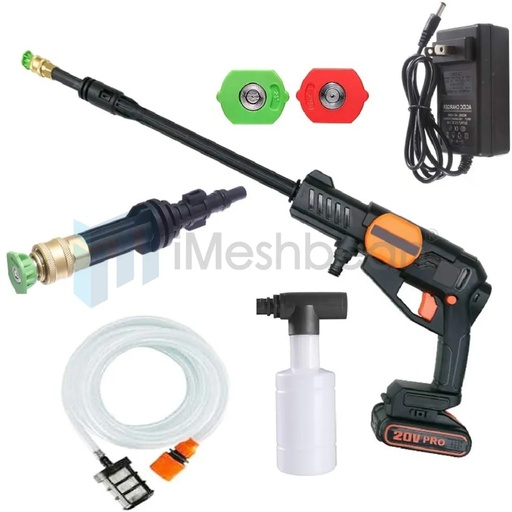 [PQ08178] Cordless Pressure Washer Portable Power Cleaner 320 psi /2.0A Battery & Charger