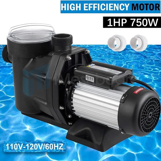 [PU09028] 1HP 110V Swimming Pool Pump Motor 6000GPH Self Primming Above Ground Strainer